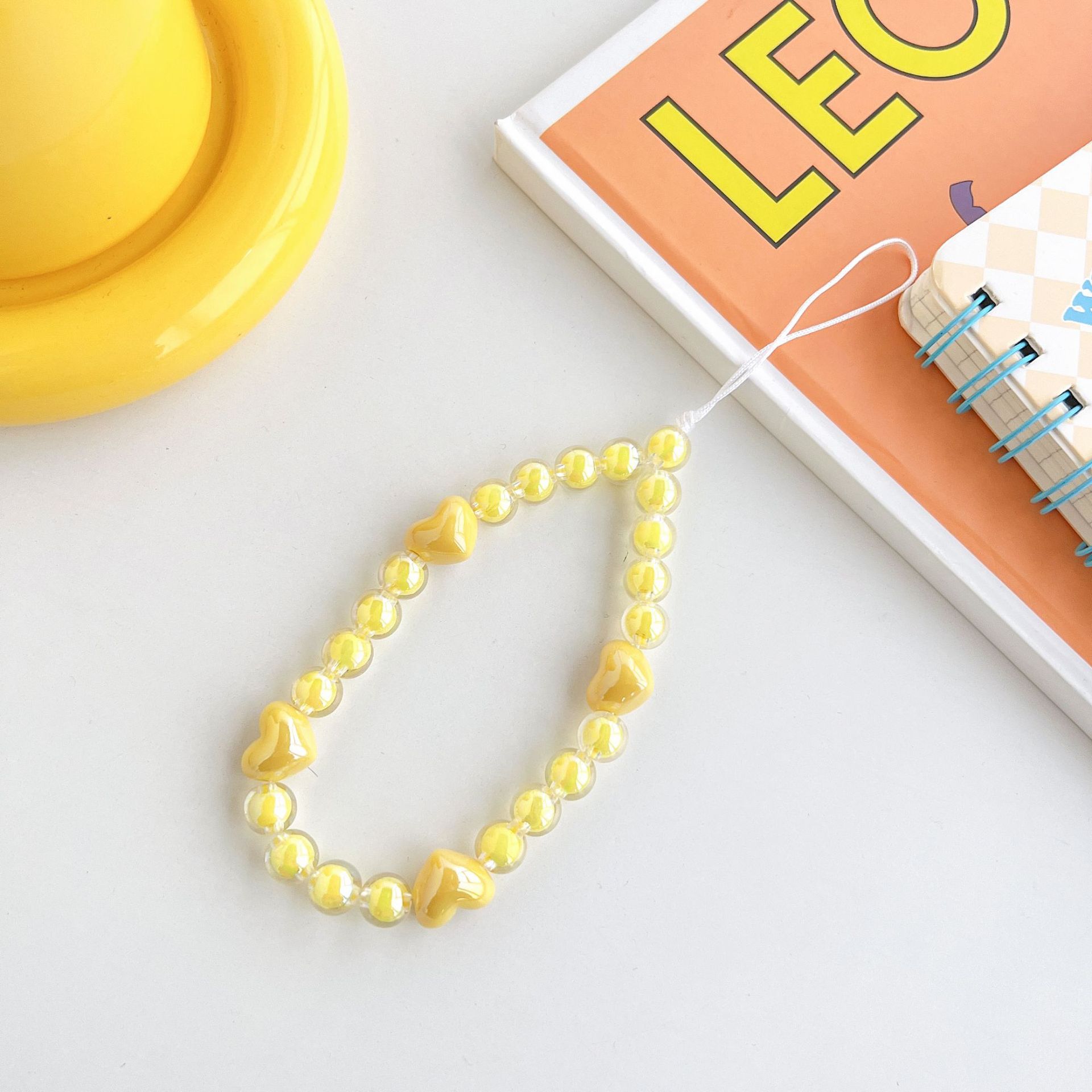 옐로우 비즈 러브 팔찌