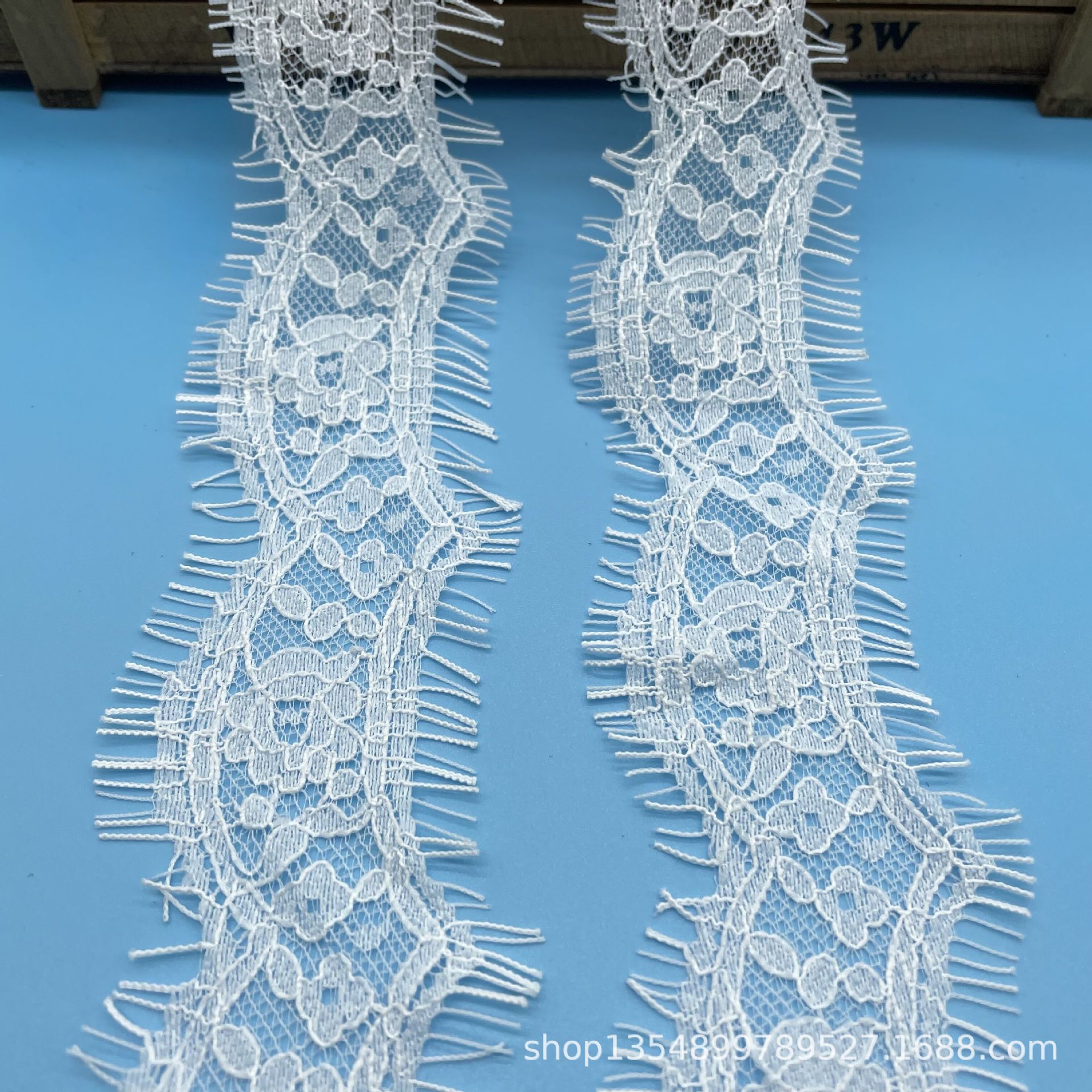 厂家直发现货批发锦纶4.5CM眼睫毛蕾丝花边DIY服装辅料