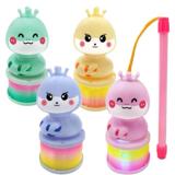 2026 Год Лошади Портативный Фонарь Радужный Круг Змея Детские Светящиеся Весенние Круги Новогодний Игрушечный Прилавок Оптовая Продажа