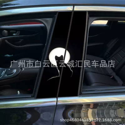window B pillar protective film black – Body sticker - x-01-1-pair-of-main-and-co-pilot