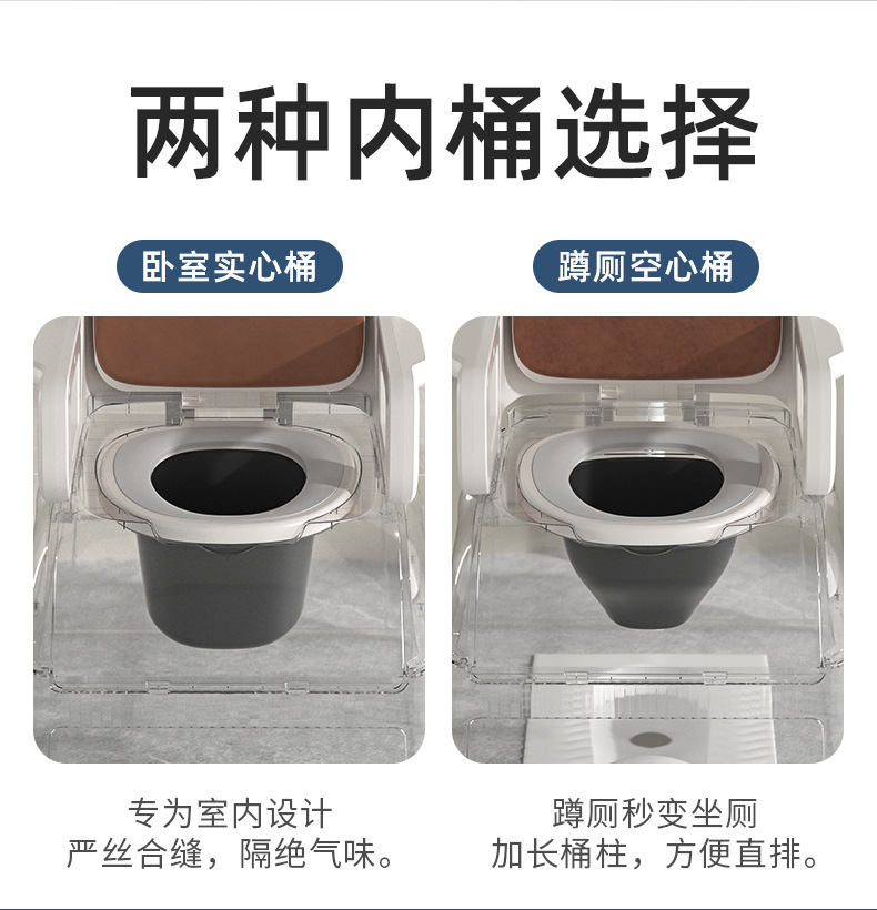 Cross-Border New Model Folding Toilet Car-Mounted Emergency Camping Toilet Stool Adult Portable Anti-Odor Outdoor Rv Toilet