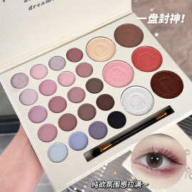 热销珠光细闪舞台妆眼影 韩妆日常便宜高级极色带刷子义乌彩妆