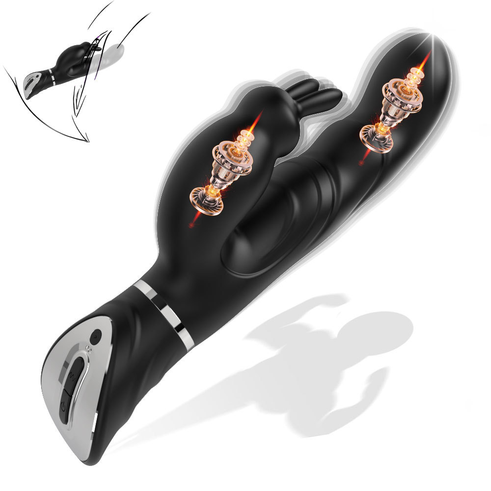 Juguetes sexuales de masturbación femenina, vibrador doble, juguetes sexuales, palos de conejo, orgasmo instantáneo femenino, productos para adultos, vibrador