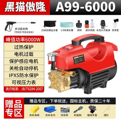 Portable car washer — Car Washer for Home Use 220V - high-power-long-gun-20m-explosion-proof-pipe-car-wash-gift-bag