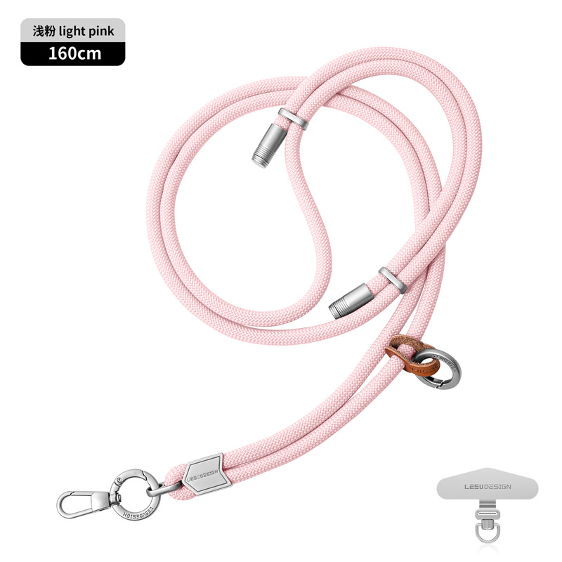 携帯電話ストラップ卸売 6MM 頑丈な手首編み紐 携帯電話ケース吊り下げ紐 汎用紛失防止携帯電話ストラップ シルバー|undefined