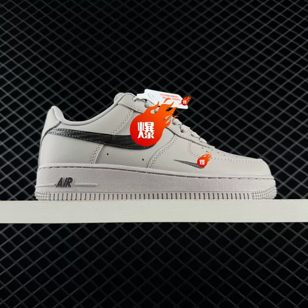 Air Force 1'07 Thick-Soled Low-Top Dark Gray Men's and Women's Air Force One Low-Top Casual Sports Sneakers