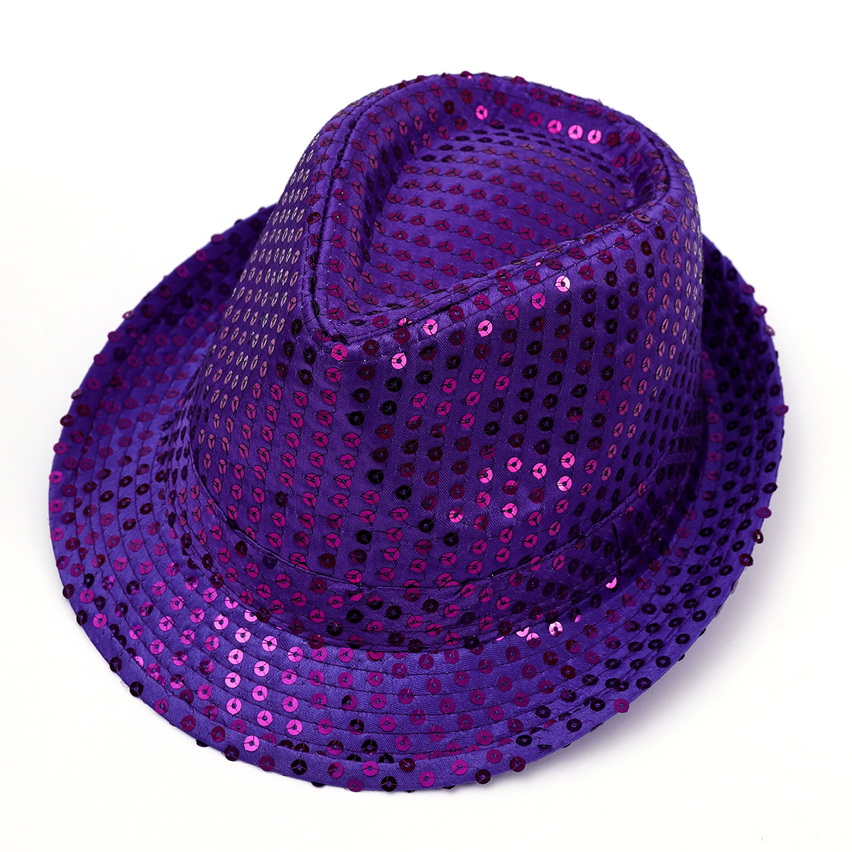 Escenario accesorios lentejuelas Top HAT actividad Festival rendimiento sombrero hip hop Hip Hop sombrero