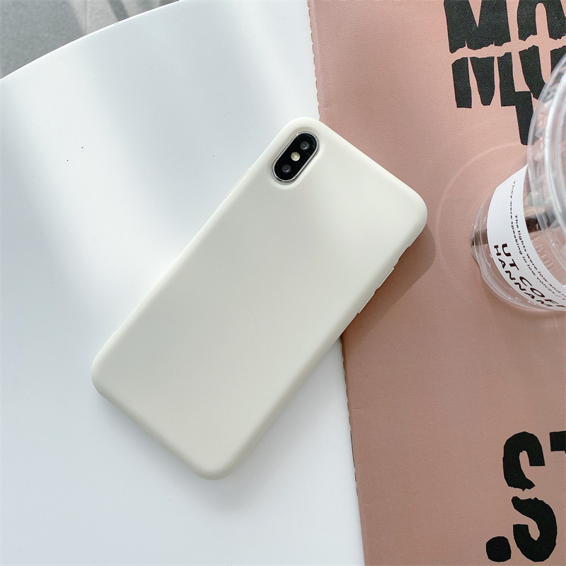 Adecuado para iPhone14/11 funda de teléfono de silicona apple XSMAX esmerilado XR funda suave 7 apple 12Pro material 8p