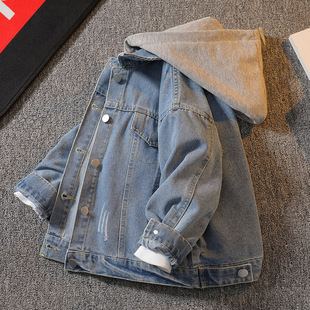 Children's Boys' Spring Denim Coat Spring and Autumn 2025 New Children's Spring Western Style Casual Fashion Clothes