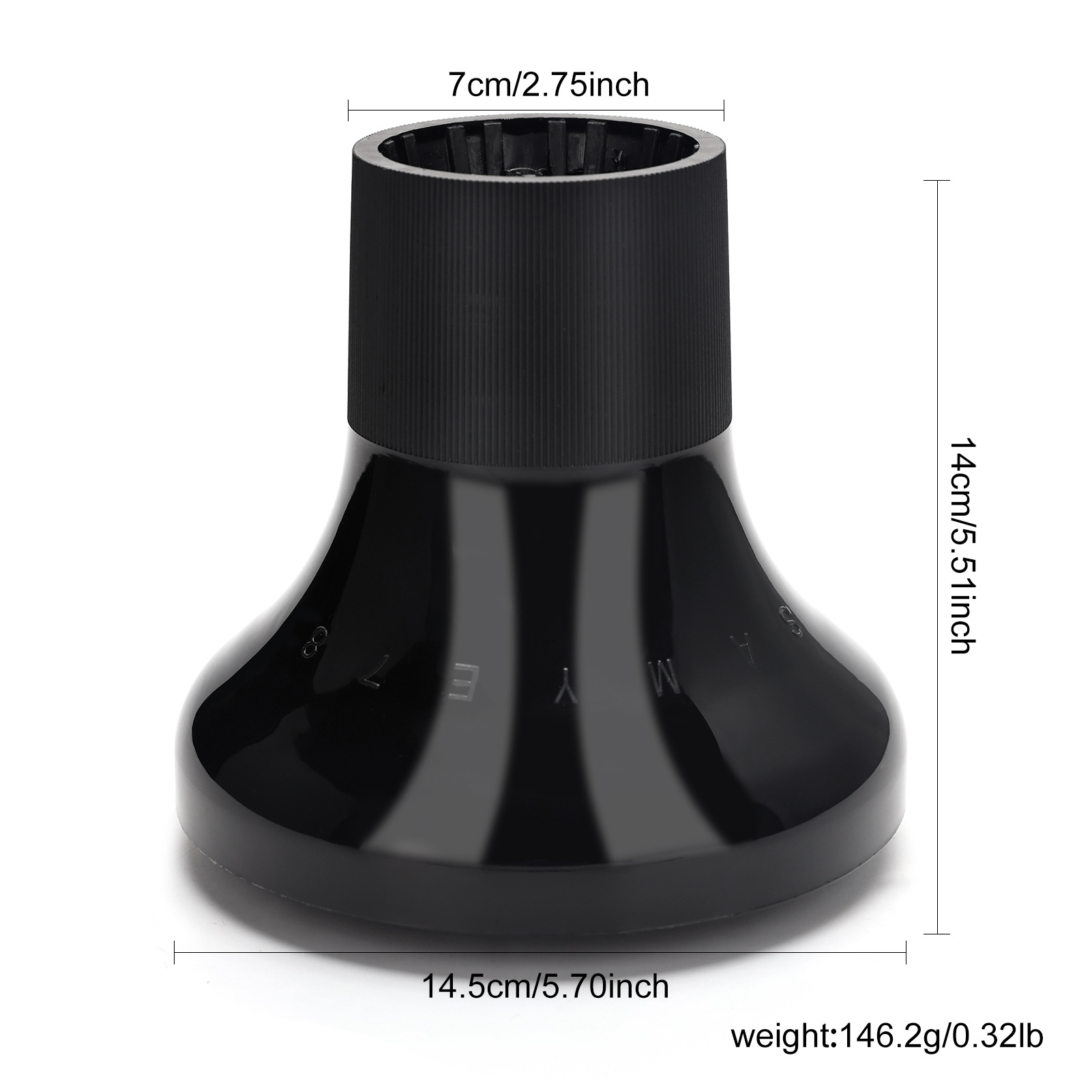 Corte de pelo secador de pelo cubierta de secado de pelo interfaz universal disipador de aire rodillo secador de pelo tipo cubierta de aire grande