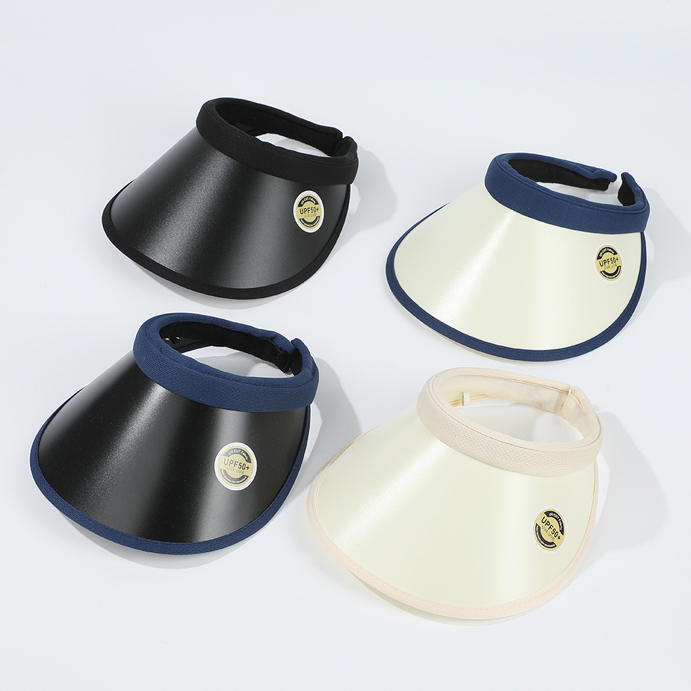 晚晚同款夏季防晒贝壳帽户外防紫外线无顶遮阳帽空顶沙滩太阳帽子