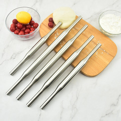 批發烘焙廚房工具家用304不鏽鋼麵粉棍擀麵杖麵粉棍壓面擀麵杖