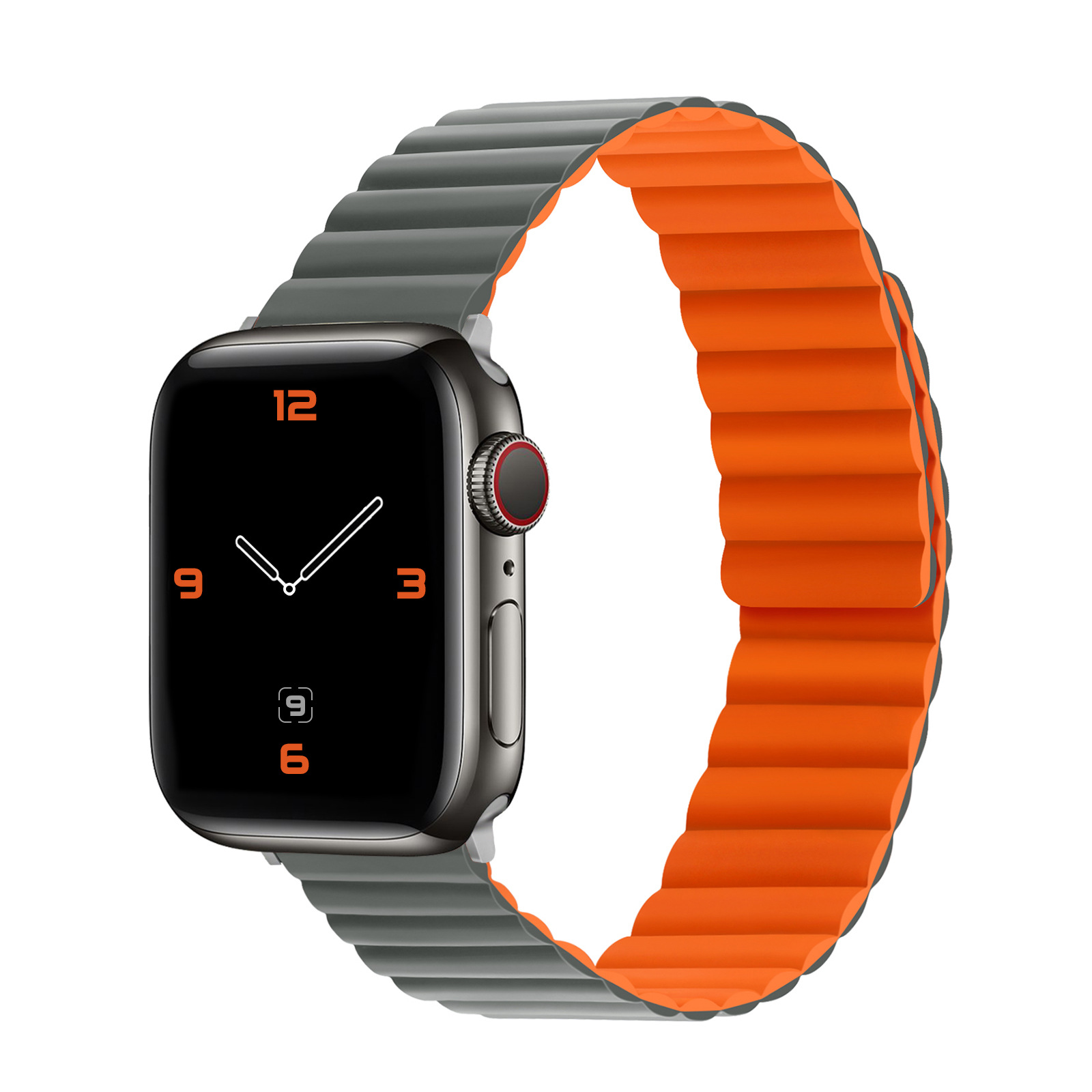 Adecuado para Apple Watch banda de reloj de silicona banda de reloj de iwatch1-9 magnética applewatch banda de reloj de silicona banda de reloj magnético