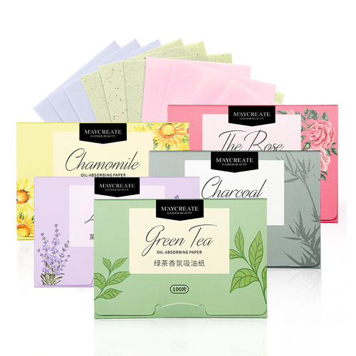Bodybuilding Chuangyan Oil-Absorbing Paper 100 Pieces Facial Cleansing Men's and Women's Facial Paper Makeup Skin Care Products Makeup Tools