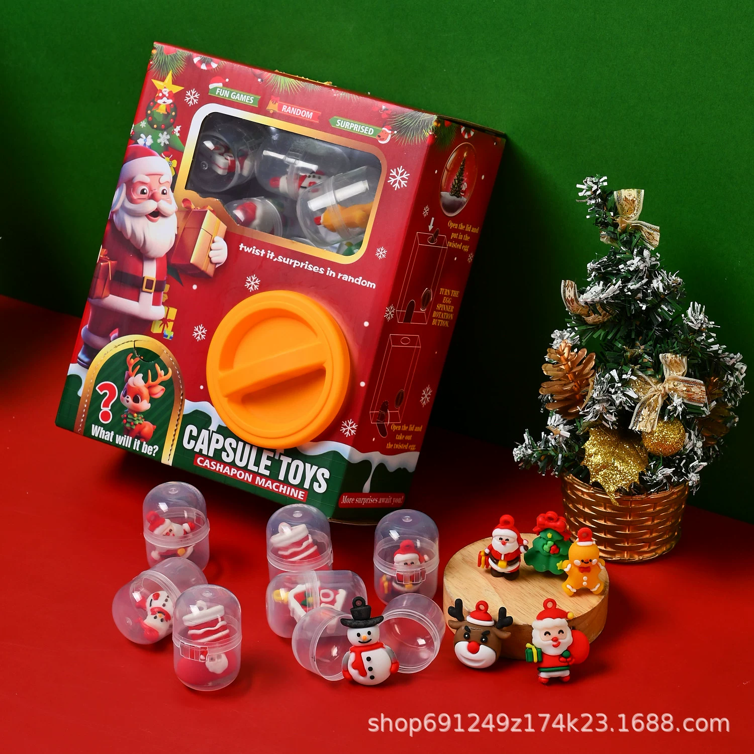 Мультфильм-кукла брелок детская Christmas игрушка интернет-знаменитость капсула игрушка подарок на день рождения