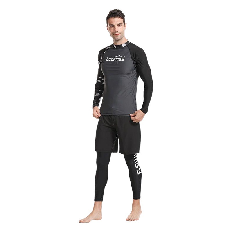 LCDRMSY/Langchen new diving suit jellyfish suit men's long sleeve quick-drying beach surfing suit snorkeling suit jellyfish suit