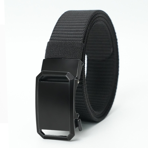 New men's belt, outdoor nylon automatic buckle casual belt, young and middle-aged fashionable young man's tactical belt