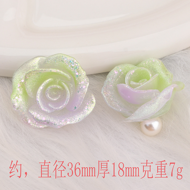 萤火虫夜光爆闪玫瑰花制作diy手机壳发夹奶油胶收纳盒装饰品批发|undefined