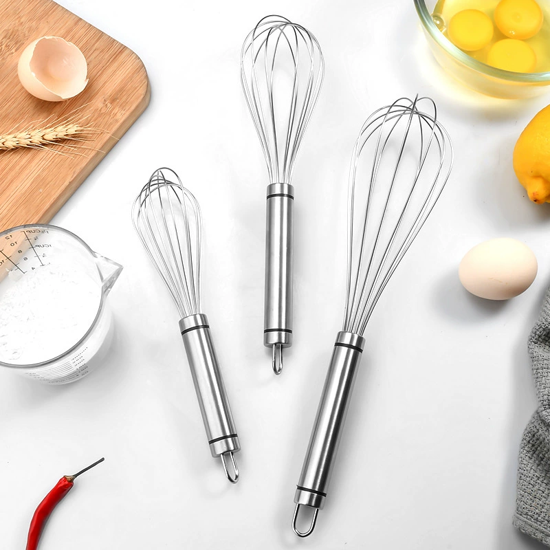 Kitchen manual eggs stainless steel egg mixer home mini baking eggs cream