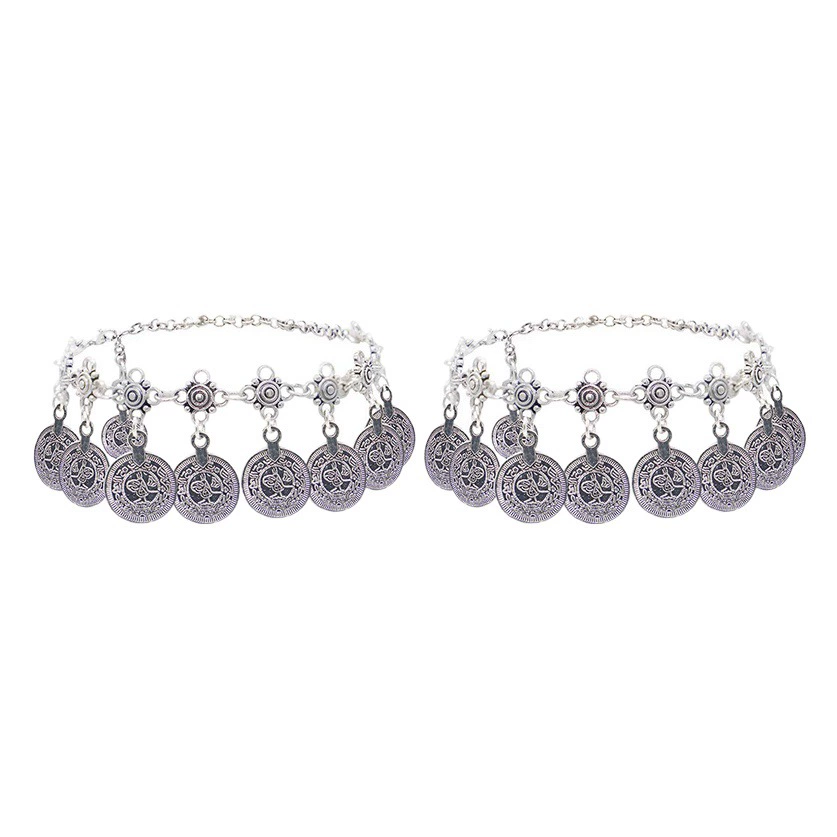 Xinghe трансграничная богемная Этническая цепь Цыганский пляж лодыжки цепи Ретро кисточкой монеты щиколотке женщин оптом