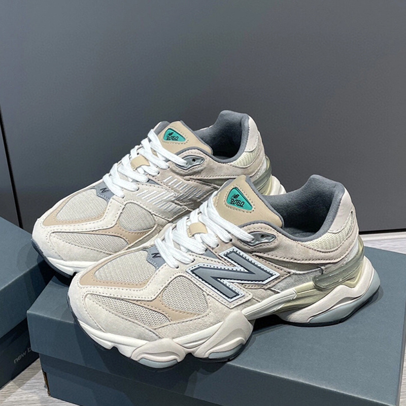Dad shoes NB women's shoes co-branded men's shoes 9060 Yuanzu gray casual sports shoes retro thick-soled height-increasing shoes "Little Elephant Hoof" Dad shoes NB women's shoes co-branded men's shoes 9060 Yuanzu gray casual sports shoes retro thick-soled height-increasing shoes "Little Elephant Hoof"