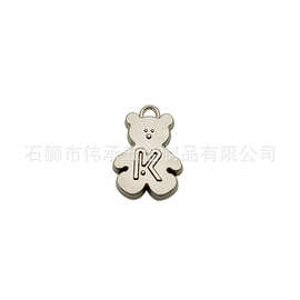 定 制金属logo拉片小熊动物形象五金拉链头 合金箱包服饰配件拉牌