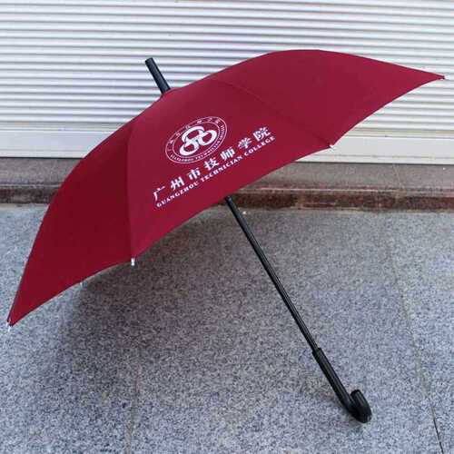 Big red umbrella long handle 10 rib impact cloth straight umbrella fair or rain umbrella gift umbrella custom made advertising umbrella print LO