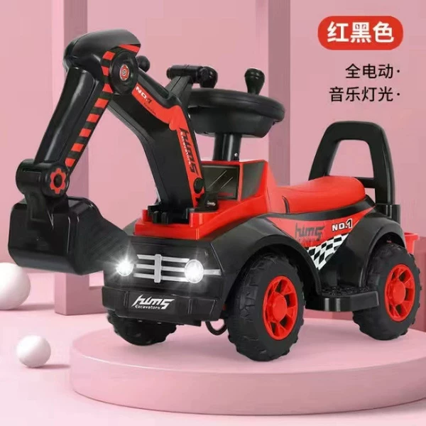 Red large battery + music lighting + electric digging arm