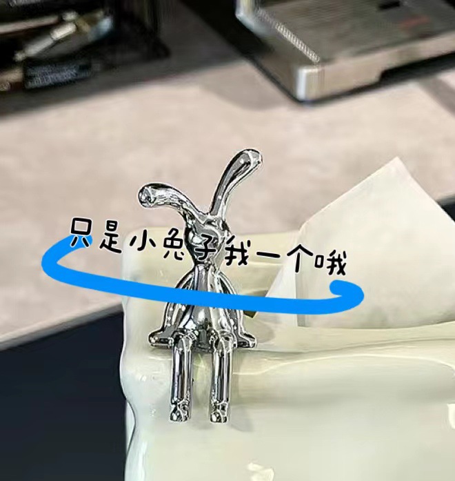 北欧風陶磁ティッシュケース収納ケース軽贅沢高級銀色氷高顔値チーズチーズテーブルトップ置物