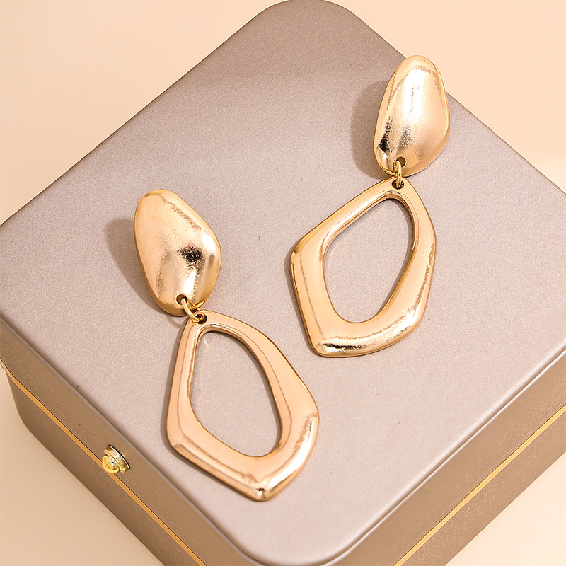 Stylish hollow cut-out earrings
