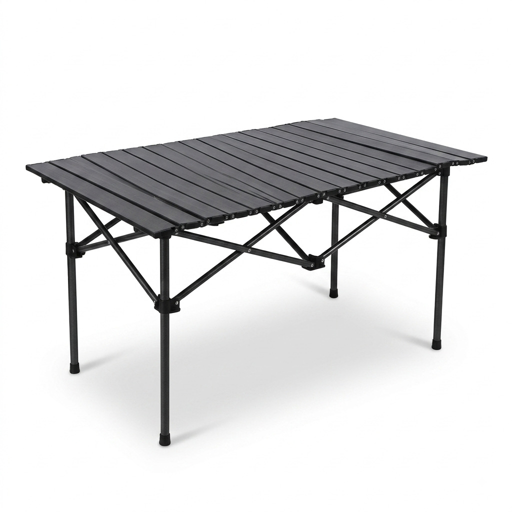 Carrito de Camping Plegable para Exteriores de Hierro con Ruedas Universales para Picnic
