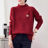 中年妈妈冬装针织衫2026新款加绒加厚妈妈装秋冬打底毛衣假两件衣，女装针织衫/毛衣，妃慕昵服饰