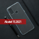 Подходит для аль извозчик Alcatel корпус телефона 1S 2021 защитный кожух полностью прозрачные T кожзаменитель высокая материал