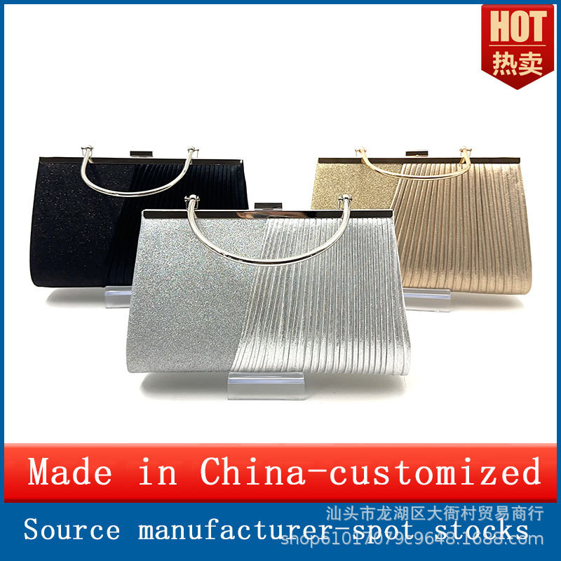New Factory Wholesale European and American Fashion Handbags, Dress Evening Bags, Elegant Evening Bags, High-Value Chain Bags