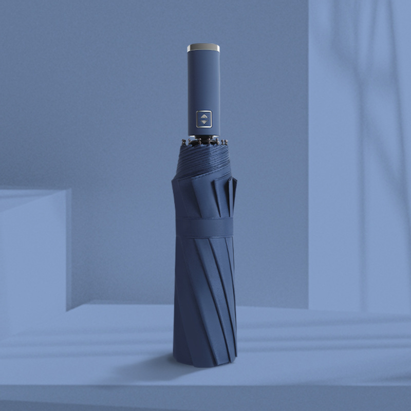 Paraguas automático de hueso doble de 24 huesos, protección solar reforzada, parasol, parasol de sentido avanzado, parasol para hombres, parasol de vinilo, protección UV