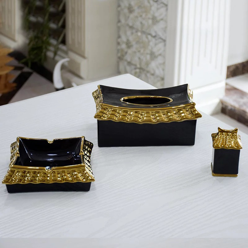 블랙 골드 3 피스 세트