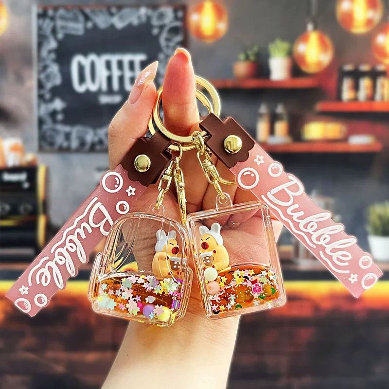 Чайная чашка для ключей, симпатичная подвеска, брелок, подарок на день рождения, оптом