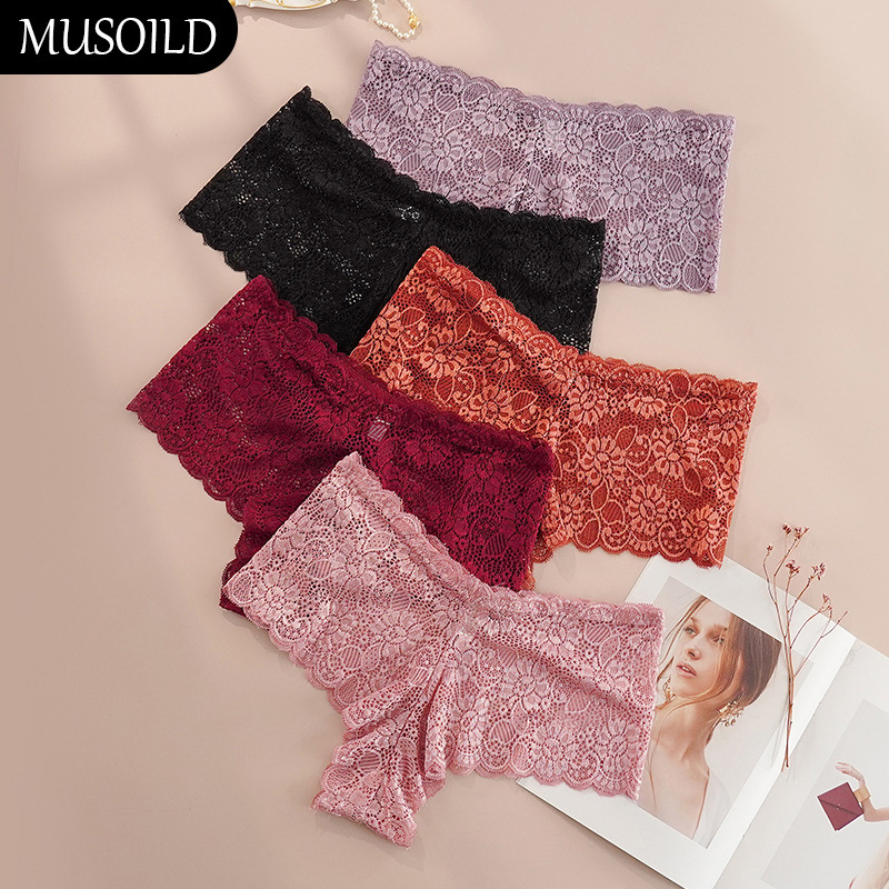 Large Size Women's Thong High Waist Sexy Underwear Fat Girl Women's Lace High Waist Plus Fat European Size Women's Underwear Breathable