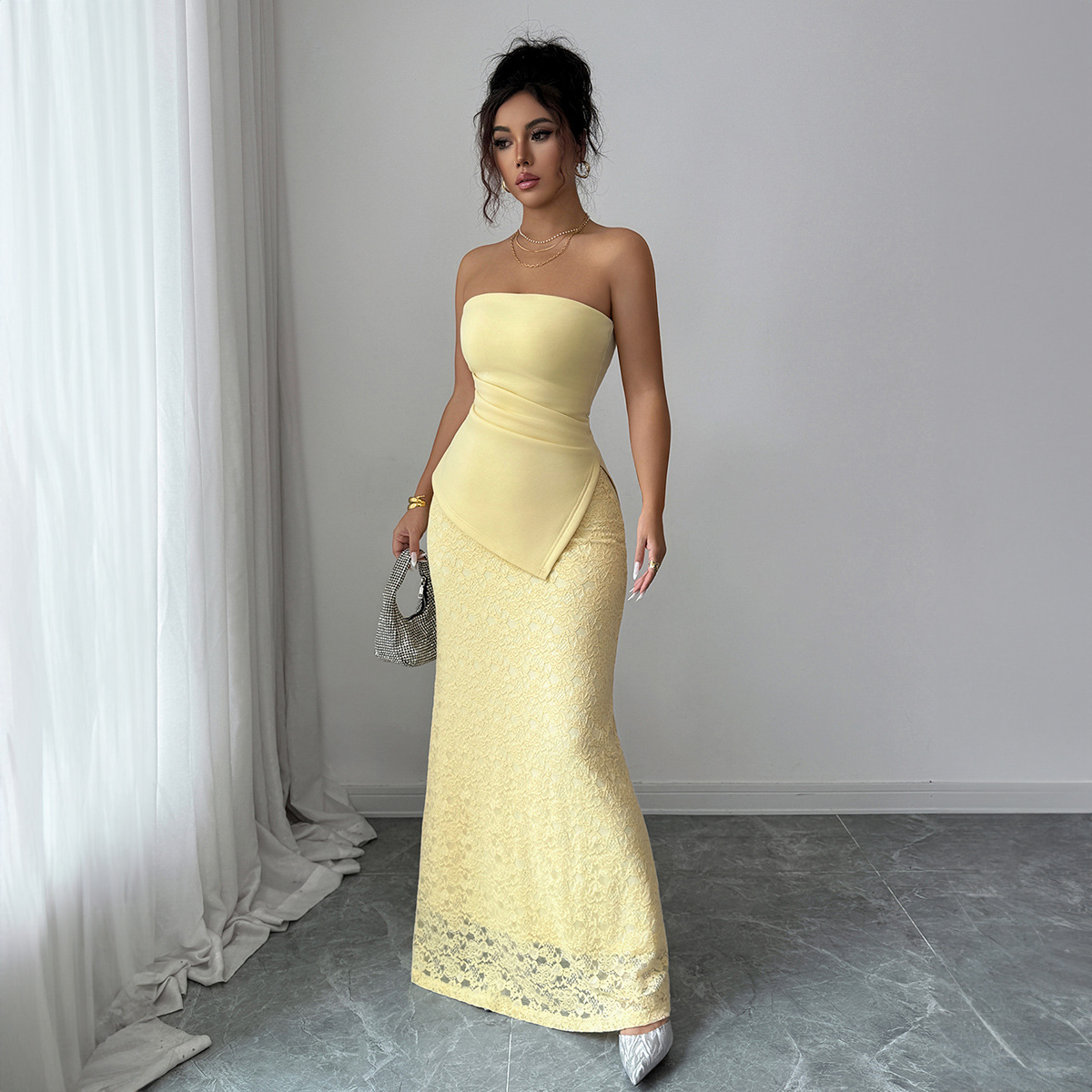 Elegant Windy Tank Top With Slimming Skirt Dress For Women 2026 Autumn/Winter Collection_ecoleips.com