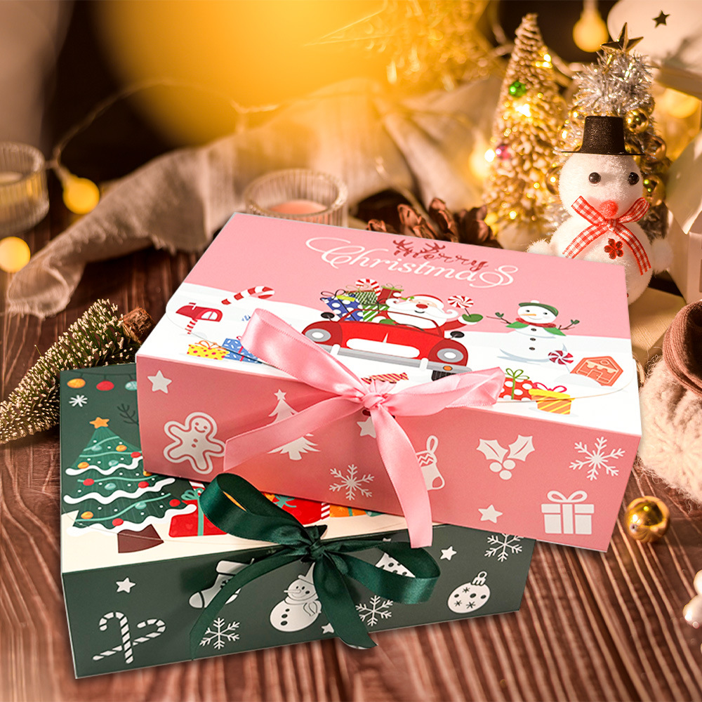4/12 große Weihnachtsgeschenkboxen mit Deckel – elegante Party-Geschenkboxen, für Feiertagsdekorationen, Hochzeiten, Geburtstage, Neujahr – Detail 3