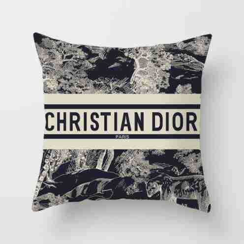 Cross-border AliExpress logo de marca europea y americana logo estilo de lujo ligero estilo cuadrado moda sala de estar sofá funda de almohada de felpa corta