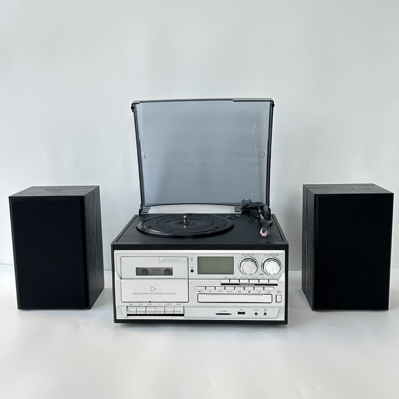 国境を越えたレトロなレコード機cdプレーヤーテープusbラジオFM/AM多機能bluetoothオーディオ蓄音機|undefined