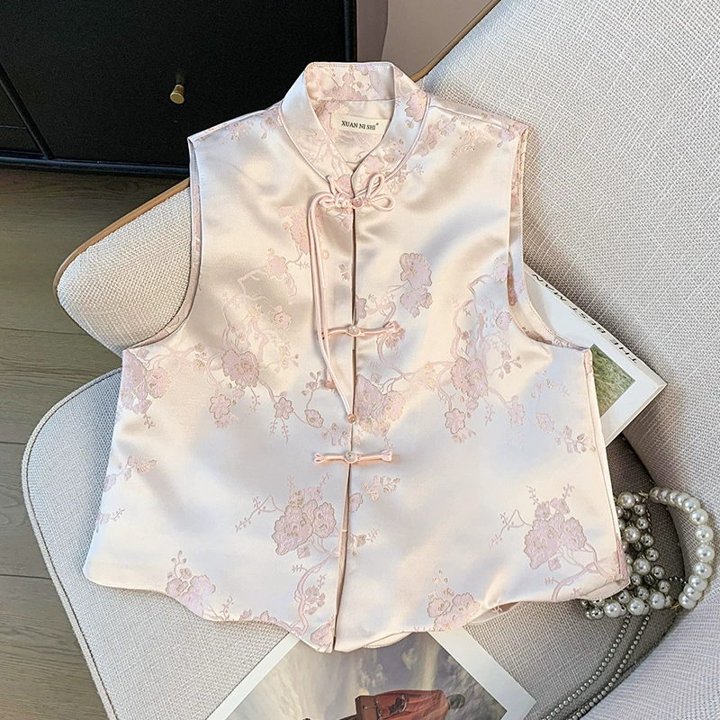 Новый китайский дикий жилет в китайском стиле 2025 года