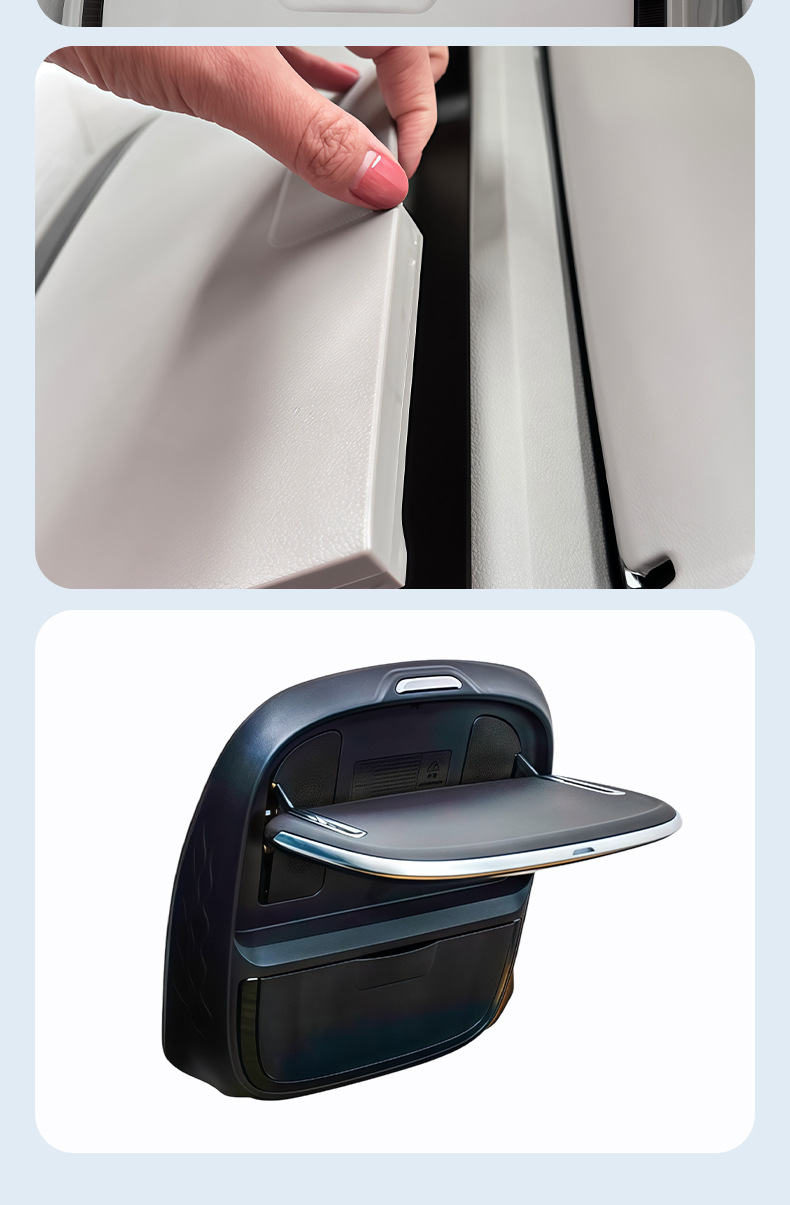 Suitable for Sienna car-mounted small table board, car modification multi-functional rear seat back table board, practical car folding table board