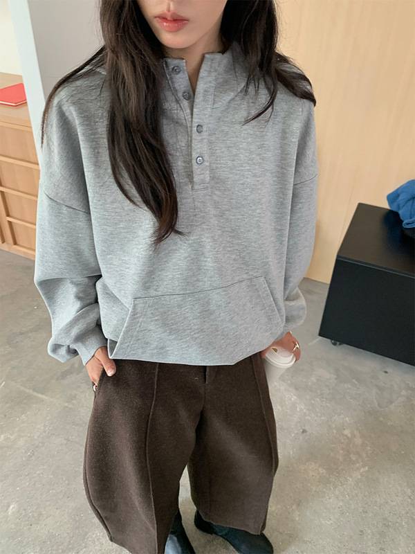 黄峥慵懒印花连帽长袖卫衣女2025秋冬韩版宽松套头上衣外套530920|undefined