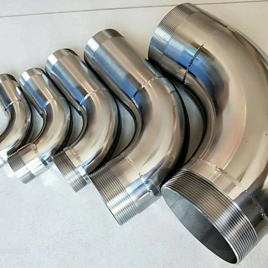 狮歌风机不锈钢三通接头不锈钢皮管内接高压鼓风机气泵90°弯头