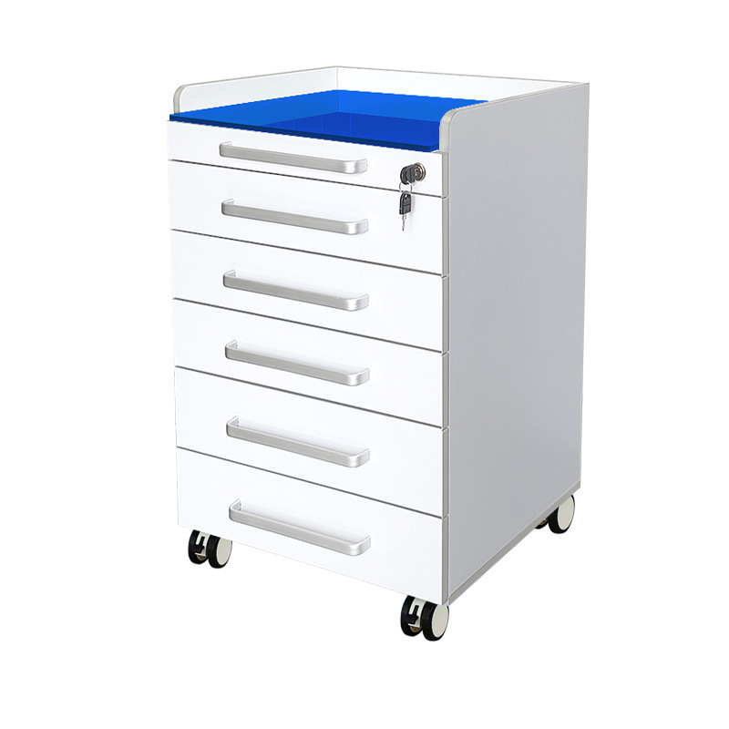 Gabinete auxiliar móvil transfronterizo para odontología, gabinete de herramientas de acero inoxidable, gabinete de almacenamiento para clínica médica oral, carrito para clínica oral