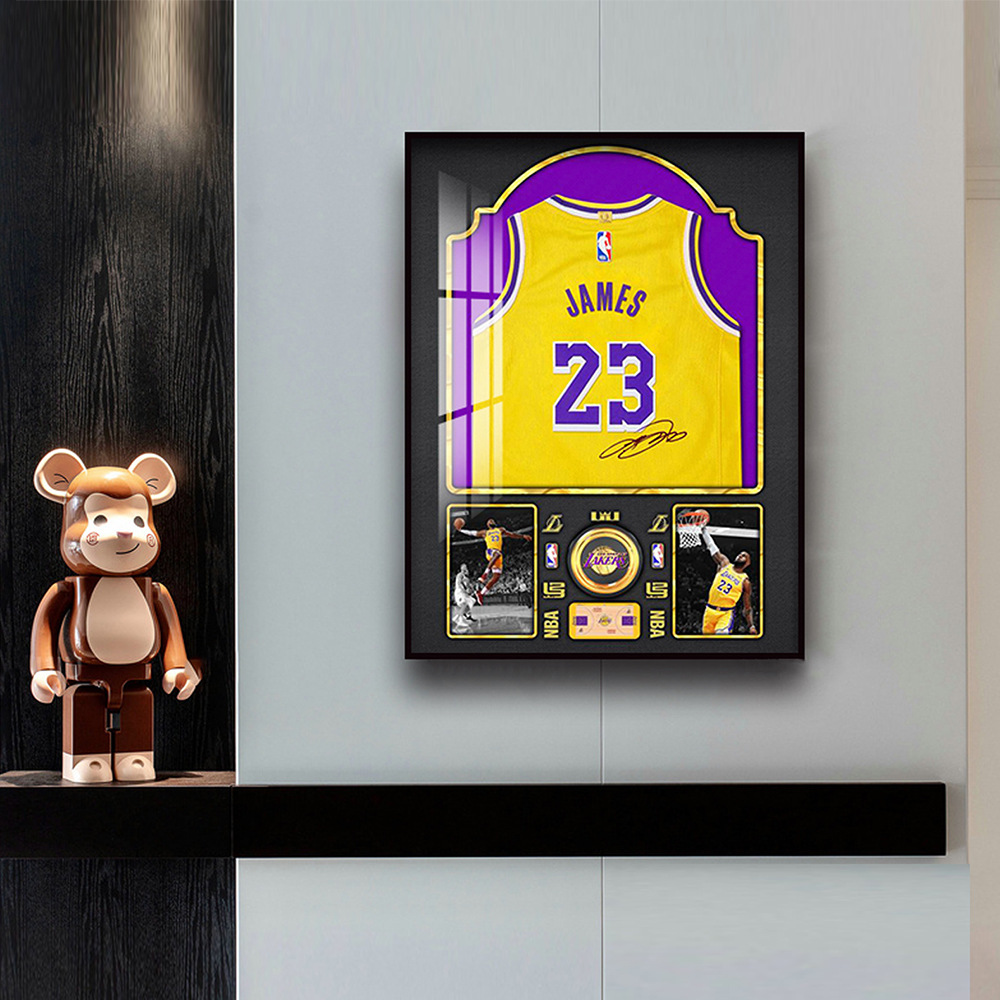 Pintura decorativa de jersey para sala de estar, pintura conmemorativa de estrellas para pasillo, entrada, pintura física calada, artesanía calada.