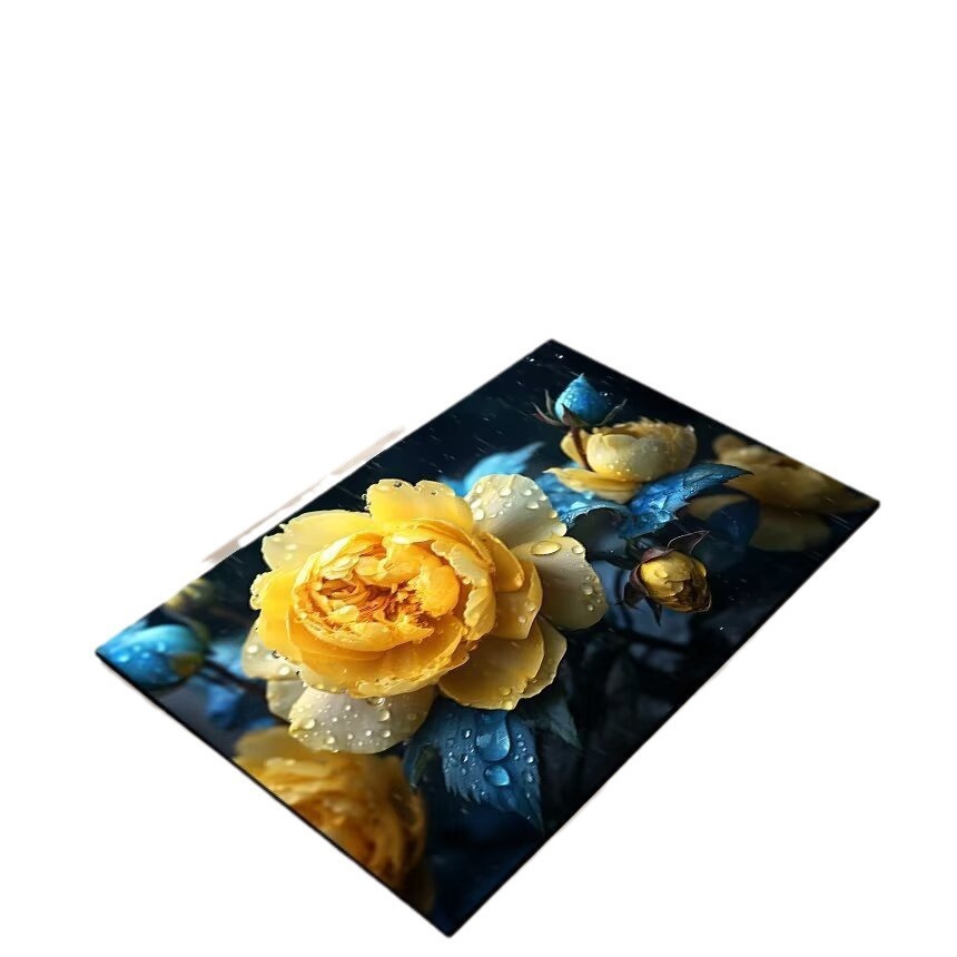 3d Flower Bath Rug Non-slip Absorbent Mat For Bathroom And Kitchen_voghion.com