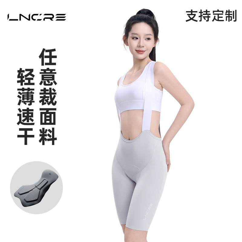 Summer Cycling Shorts Nylon Fabric Cycling Bib Pants Women's Mountain Bike Road Bike Cycling Pants Sports Style